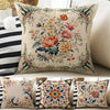 Vintage Retro Roses Both Side Printed Pillow Cases, Cozy Cottagecore Accent Pillow, Turkish Floral Spun Pillow Cushion, Housewarming Gift