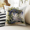 Grapes Garden Floral Both Side Printed Pillow Cases, Cozy Cottagecore Accent Pillow, Fruits Garden Spun Pillow Cushion, Housewarming Gift