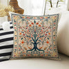 Tree Of Life Retro Both Side Printed Pillow Cases, Cozy Cottagecore Accent Pillow, Tree Floral Spun Pillow Cushion, Housewarming Gift