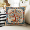 Tree Of Life Retro Both Side Printed Pillow Cases, Cozy Cottagecore Accent Pillow, Tree Floral Spun Pillow Cushion, Housewarming Gift