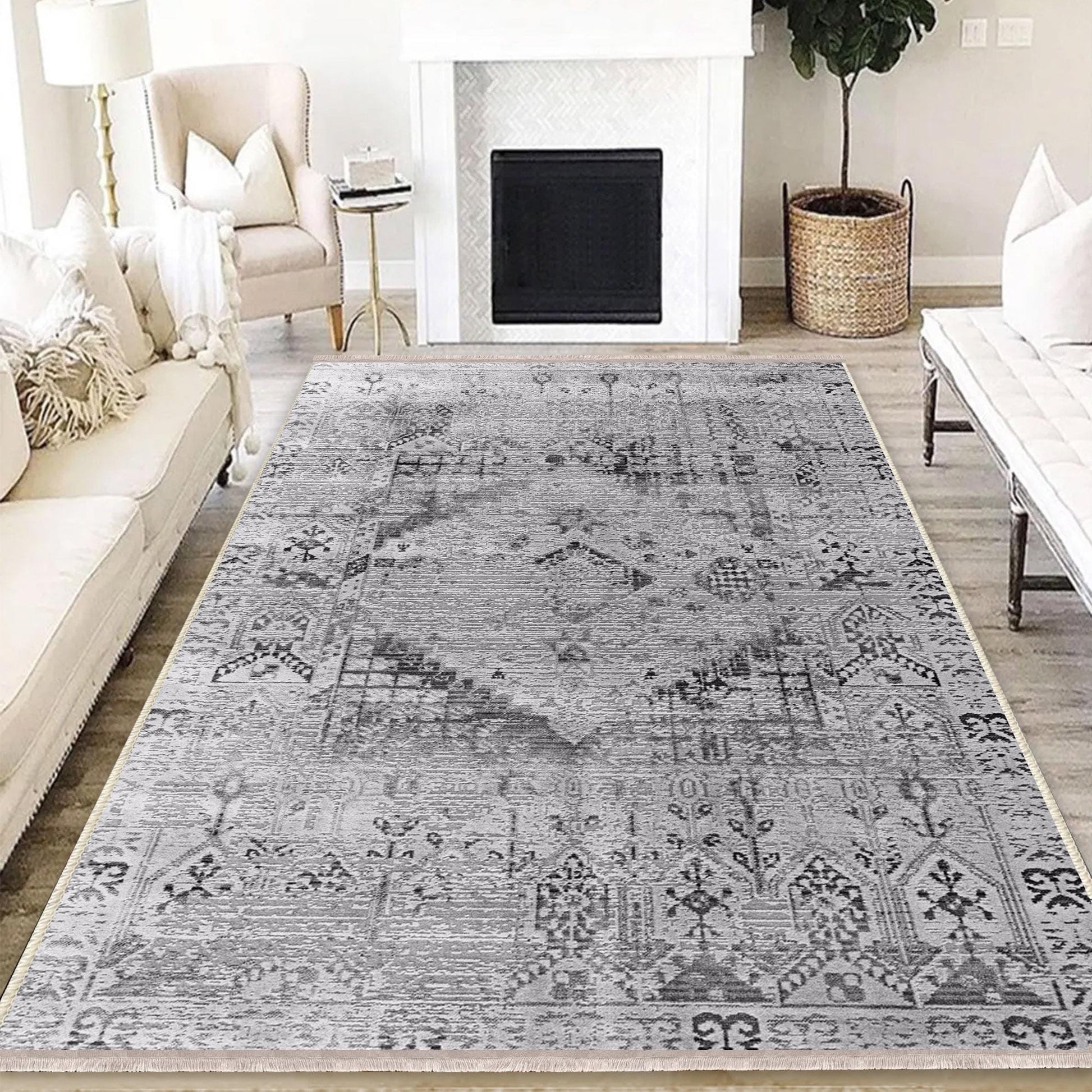 Authentic Ethnic Retro Persian Anatolian Turkish Kilim Area Rug, Washable Non Slip Living Room Rugs with pillow case gift, Housewarming Gift