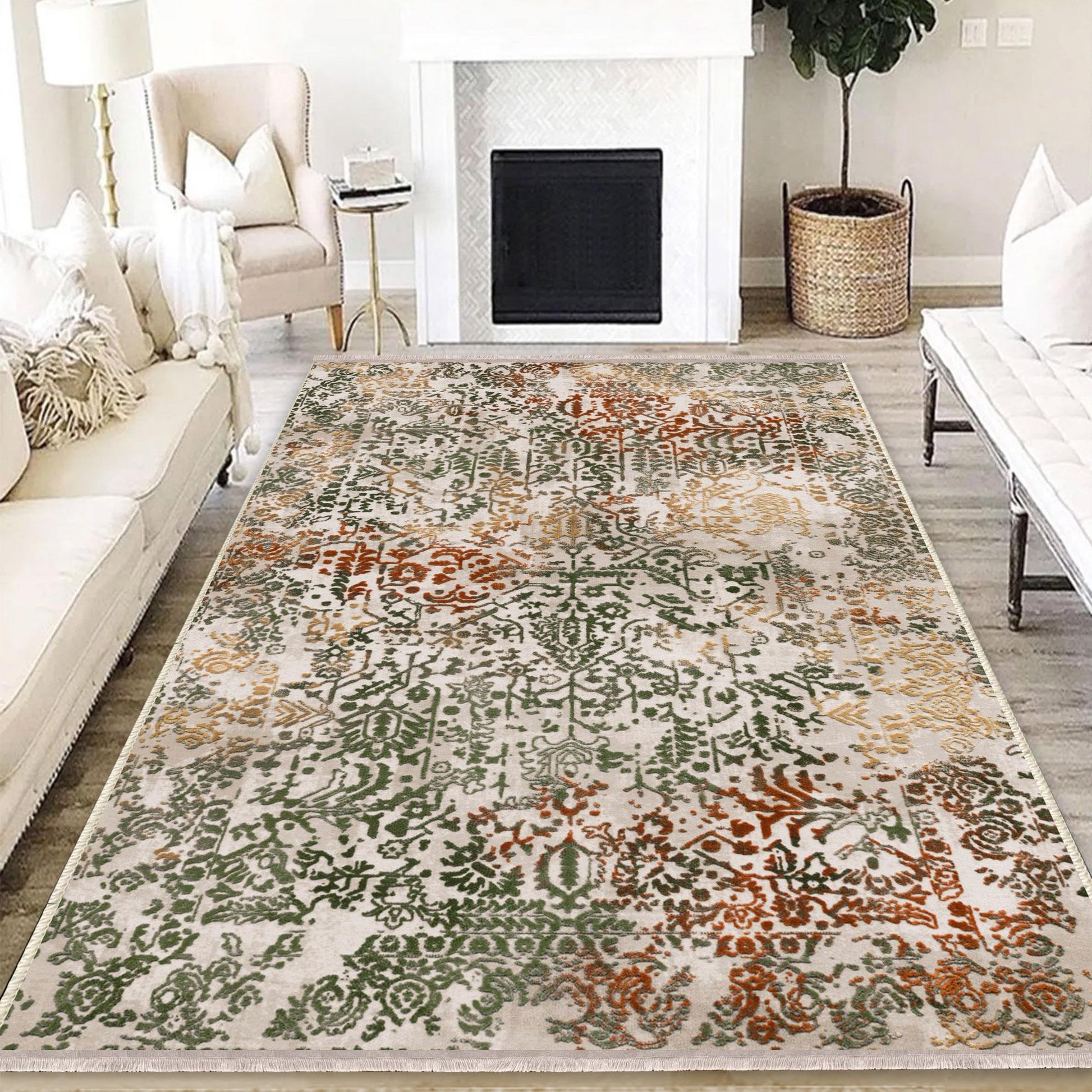 Authentic Ethnic Retro Persian Anatolian Turkish Kilim Area Rug, Washable Non Slip Living Room Rugs with pillow case gift, Housewarming Gift