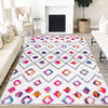 Colorful Nordic Modern Design Area Rug Runner, Geometric Accent Carpet, Unique Room Mat, Washable Anti-Slip Rug with pillow case gift