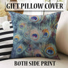 Peacock Feathers Modern Design Area Rug Runner, Accent Carpet, Unique Room Mat, Washable Anti-Slip Rug with pillow case gift