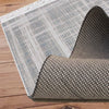 Gray White Blue Lines Modern Design Area Rug Runner, Geometric Accent Carpet, Unique Room Mat, Washable Anti-Slip Rug with pillow case gift