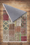 Vintage Retro Patchwork Design Kilim Area Rug Runner, Boho Accent Carpet, Unique Room Mat, Washable Anti-Slip Rug with pillow case gift