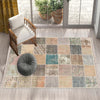 Traditional Retro Patchwork Design Kilim Area Rug Runner, Boho Accent Carpet, Unique Room Mat, Washable Anti-Slip Rug with pillow case gift