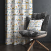 Road Construction Vehicles Kids Curtains with Pillowcase – Crane Bulldozer Excavator Nursery Rod Pocket Curtain for Boys Room, Custom Sizes
