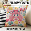 Pink Princess Nursery Curtain for Girls Room - Custom Size Anime Kids Colorful Window Drapes & Kids Room Decor