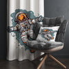Space Astronaut Theme Curtains Custom Size | Kids Room Decor, Space Explorer Window Drapes, Outer Space Nursery Curtains