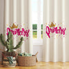 Pink Princess Kids Room Curtains, Custom Size Girls Window Drapes, Nursery Decor & Gift Pillow Case