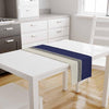 Table Runner Navy Blue Greek Key Pattern Modern Traditional Dining Room Decor Textile Accent