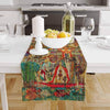 Table Runner Authentic Ethnic Retro Eagypt Pharaoh Pattern, Mystic Dining Room Decor, Textile Accent, Unique Home Decoration