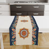 Table Runner Vintage Turkish Ottoman Floral Blue Orange Cream Ethnic Dining Room Decor Textile Accent Home Decoration
