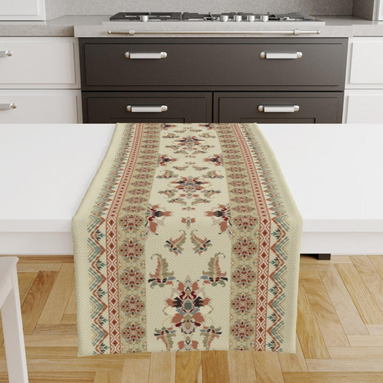 Table Runner Vintage Turkish Ottoman Kilim Figures Authentic Ethnic Dining Room Decor Textile Accent Home Decoration