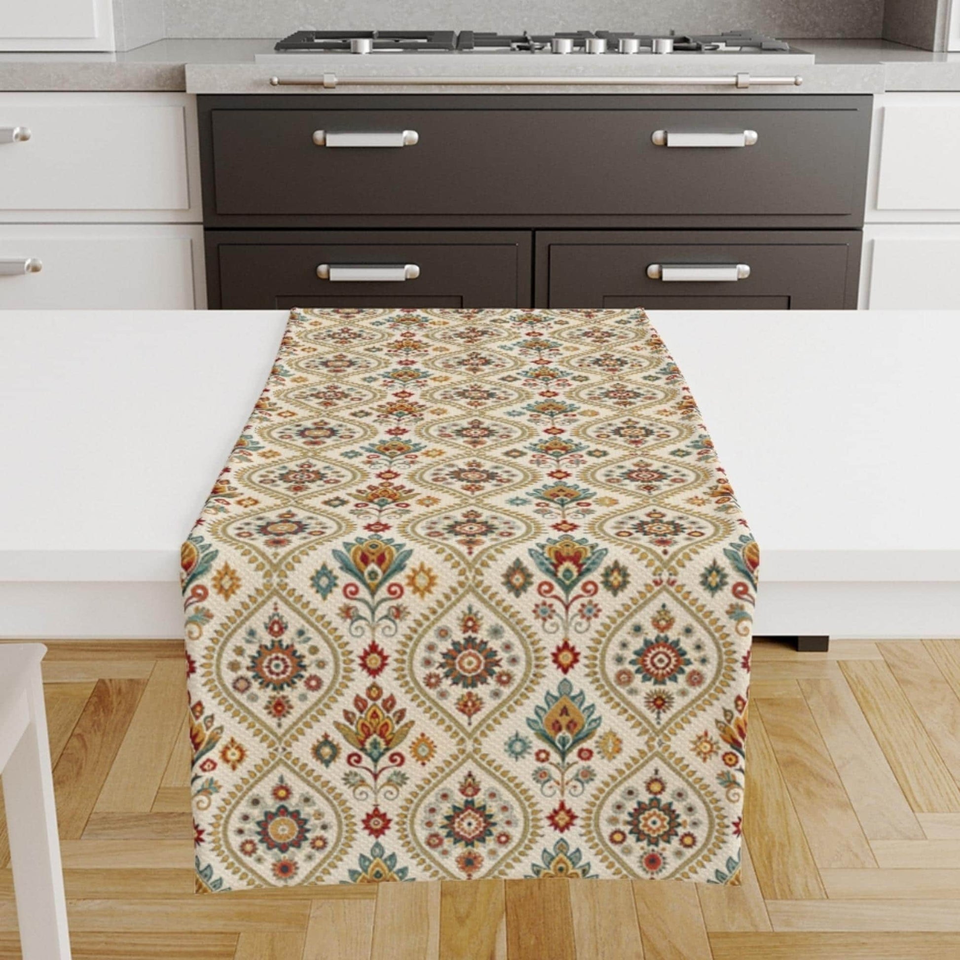 Table Runner Vintage Turkish Ottoman Kilim Vintage Ethnic Dining Room Decor Textile Accent Home Decoration