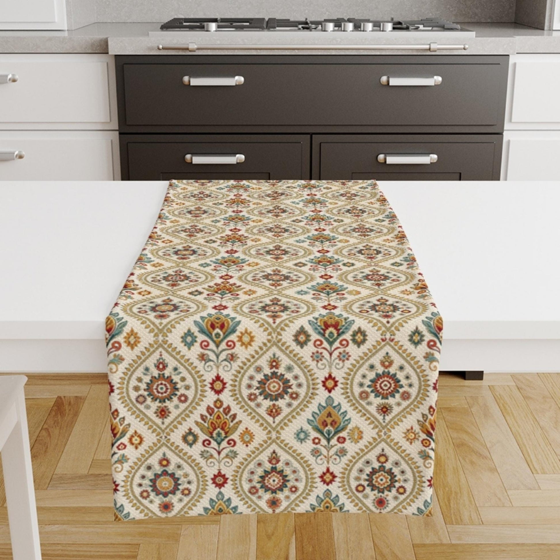 Table Runner Vintage Turkish Ottoman Kilim Vintage Ethnic Dining Room Decor Textile Accent Home Decoration