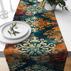 Table Runner Vintage Turkish Ottoman Kilim Vintage Watercolor Ethnic Dining Room Decor Textile Accent Home Decoration