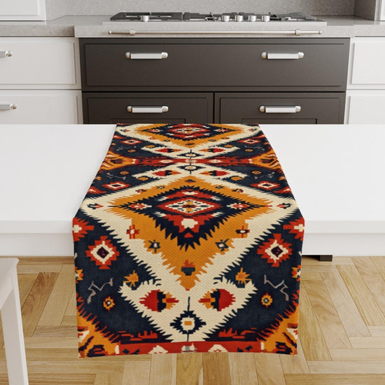 Table Runner Vintage Authentic Ethnic Turkish Ottoman Kilim Rug Retro Dining Room Decor Textile Accent Home Decoration