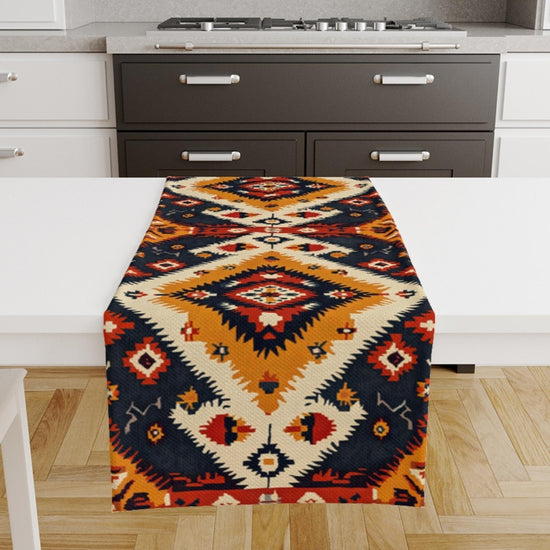 Table Runner Vintage Authentic Ethnic Turkish Ottoman Kilim Rug Retro Dining Room Decor Textile Accent Home Decoration
