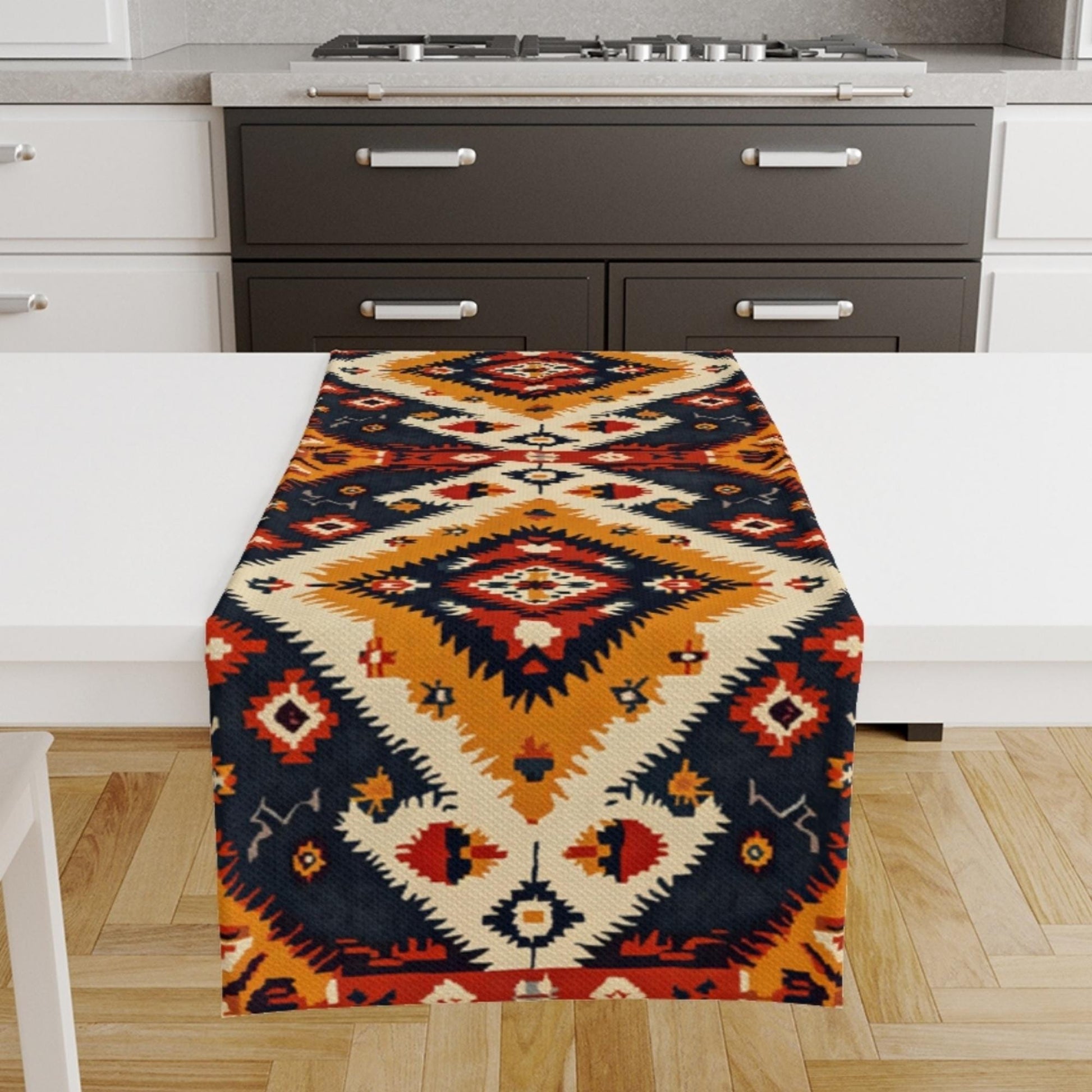 Table Runner Vintage Authentic Ethnic Turkish Ottoman Kilim Rug Retro Dining Room Decor Textile Accent Home Decoration