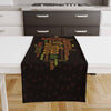 Table Runner Black Coffee Colorful Writen Cafe Theme Pattern, Modern Dining Room Decor Accent Home Decoration