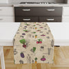 Table Runner Fresh Vegetables Theme Pattern, Modern Dining Room Decor Accent Home Decoration