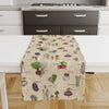 Table Runner Fresh Vegetables Theme Pattern, Modern Dining Room Decor Accent Home Decoration