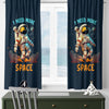 Astronaut Space Kids Nursery Curtains & Custom Size Drapes with Matching Pillow Covers – Gift for Children&#39;s Room Decor