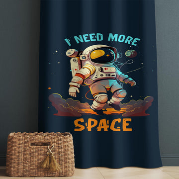 Astronaut Space Kids Nursery Curtains & Custom Size Drapes with Matching Pillow Covers – Gift for Children&#39;s Room Decor