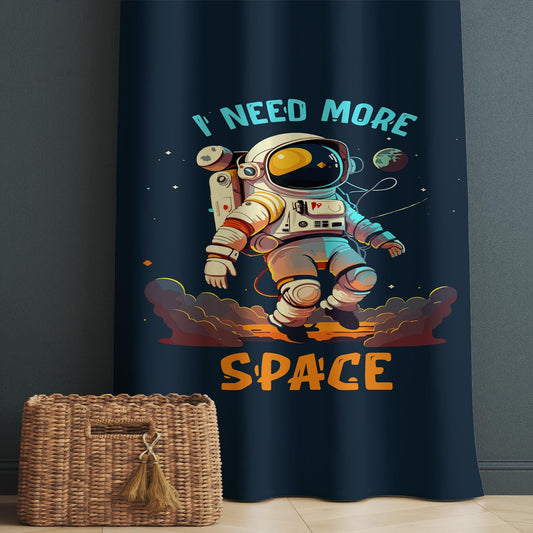 Astronaut Space Kids Nursery Curtains & Custom Size Drapes with Matching Pillow Covers – Gift for Children&#39;s Room Decor