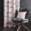 Pink Kids Nursery Curtains with Cute Rainbows & Stars, Custom Size Window Drapes for Girls Room Decor + Gift Pillow Covers