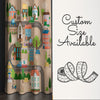 Cute Town Road Maps Houses Kids Nursery Curtains, Custom Size Drapes for Boys Room Decor, Gift Pillow Covers