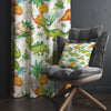 Kids Room Curtains Green Orange Dinosaur Drapes, Custom Size Window Panels & Gift Pillow Covers for Boys&#39; Nursery Decor