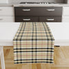 Table Runner Checked Plaid Brown Black Red Lines Modern Dining Room Decor Accent Home Decoration