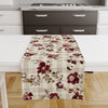 Table Runner Brown Boho Retro Floral Flowers Botanical Modern Dining Room Decor Accent Home Decoration