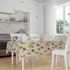 Colorful Vegetables Theme Pattern Cream Background Tablecloth, Modern Dining Accent Table Cover, Modern Kitchen Home Decor