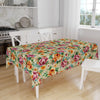 Colorful Summer Roses Floral Flowers Botanical Tablecloth, Modern Dining Accent Table Cover, Modern Kitchen Home Decor