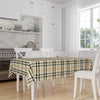 Black Red Lines Geometric Tiles Tablecloth, Modern Dining Accent Table Cover, Modern Kitchen Home Decor