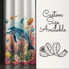 Dolphin Nursery Curtains, Under Sea Theme Kids Room Window Drapes, Custom Size, Girls Room Decor, Gift Pillow Covers