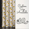 Yellow Submarine Nursery Curtains & Gift Pillow Covers - Custom Kids Room Drapes, Toddler Marine Decor, Gift, Custom Size Options
