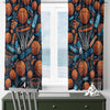 Kids Basketball Balls Curtains & Gift Pillow Covers, Custom Size Nursery Drapes, Sports Room Decor for Boys’ Bedroom Window Treatment
