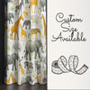 Safari Animals Kids Curtains & Gift Pillow Covers, Custom Nursery Drapes, Elephant Giraffe Zebra Window Treatment for Child Bedroom Decor