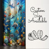 Under Sea Fishes Kids Curtains & Gift Pillow Covers, Custom Nursery Drapes Aquarium Fish Window Treatment for Child Bedroom Decor
