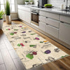 Vegetables Kitchen Runner Rug Non-Slip Washable Floor Mat Modern Decor Kitchen Mat Durable Anti-Fatigue Carpet Home Cooking Area Rug