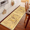 Coffee Cafe Kitchen Runner Rug - Washable Non-Slip Floor Mat, Durable Modern Kitchen Decor for Cooking & Baking Areas