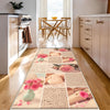 Pink Retro Floral Kitchen Runner Rug - Washable Non-Slip Floor Mat for Home Decor & Modern Kitchen Design