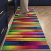 Colorful Wood Theme Non-Slip Kitchen Runner Rug - Washable Floor Mat, Modern Home Decor Kitchen Rug