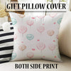 Nursery Curtains Pink Green Balloons Hearts, Custom Baby Room Drapes & Gift Pillow Covers, Cute Bedroom Window Treatment Decor