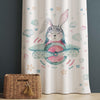 Bunny Rabbit Pilot Plane Clouds Baby Nursery Curtains , Custom Baby Room Drapes, Gift Pillow Covers, Cute Bedroom Window Treatment Decor